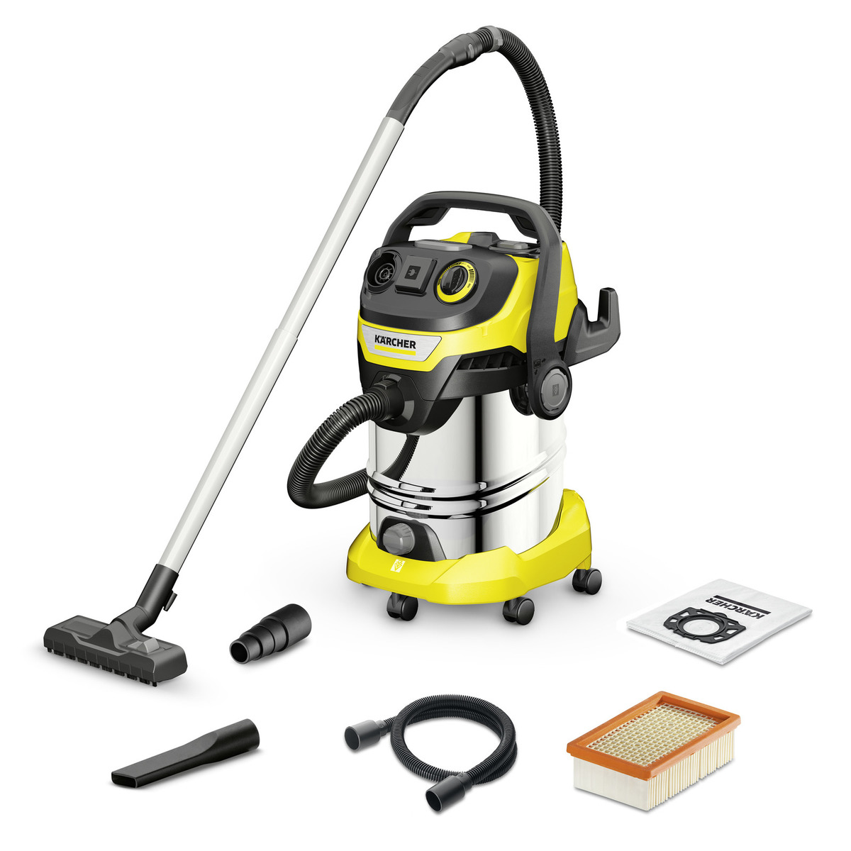 Karcher 16283610 Floor Vacuum Cleaner Wet & Dry Vacuum Cleaner, 6 m Cable, 220V, 240 V