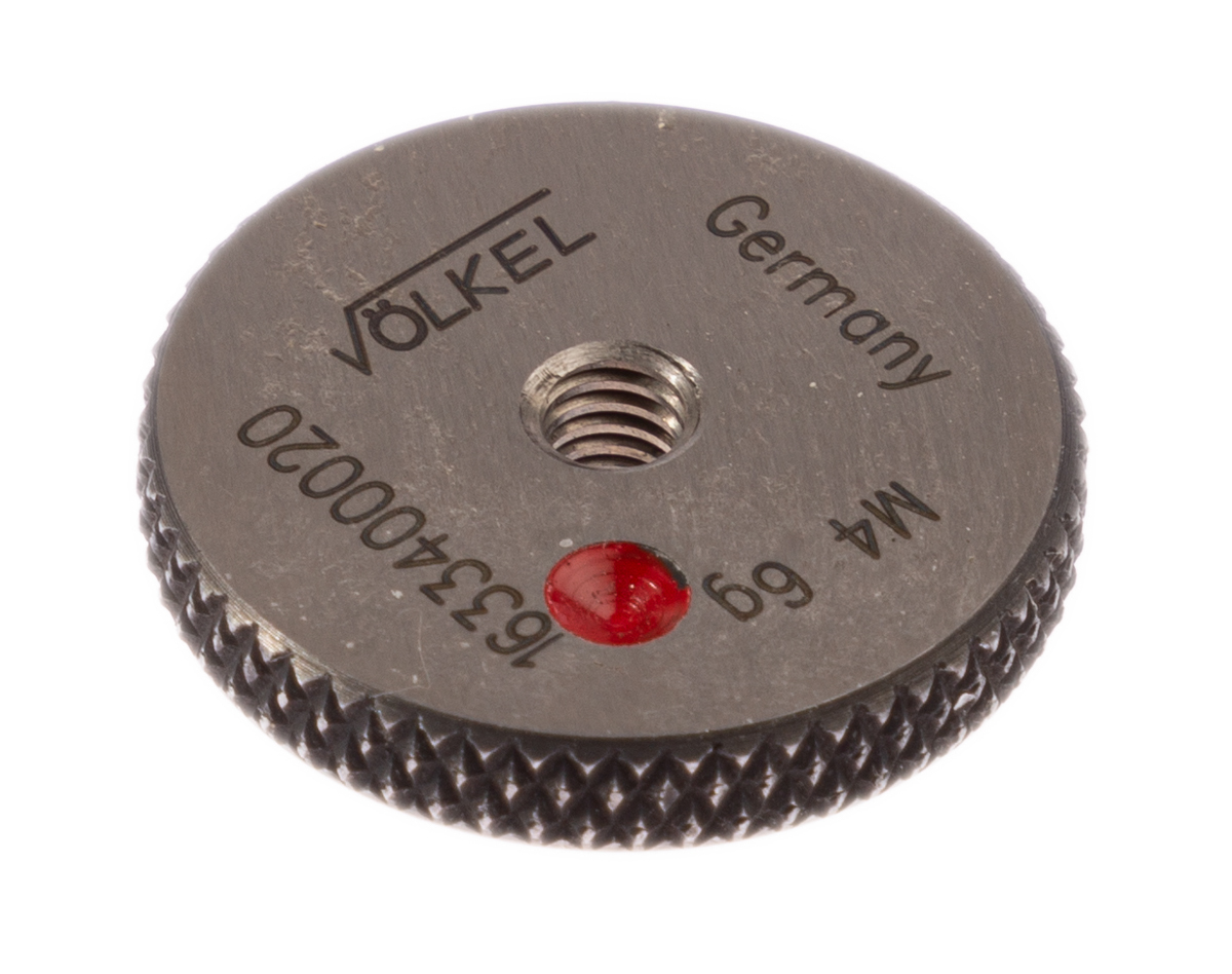 Volkel M4 x 0.7 Ring Ring Gauge, 0.7 mm Pitch Diameter