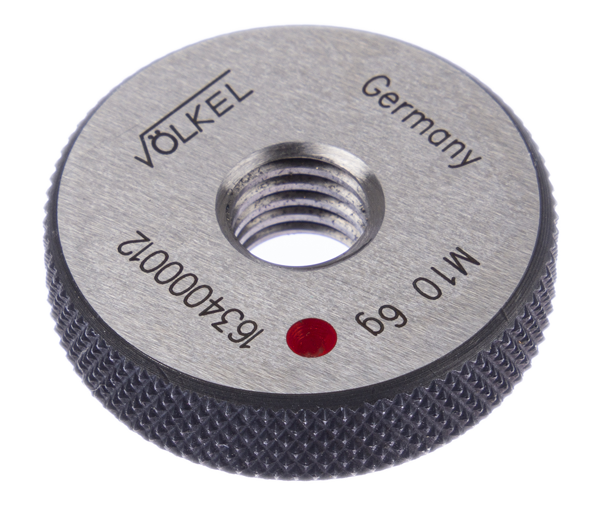 Volkel M10 x 1.5 Ring Ring Gauge, 1.5 mm Pitch Diameter