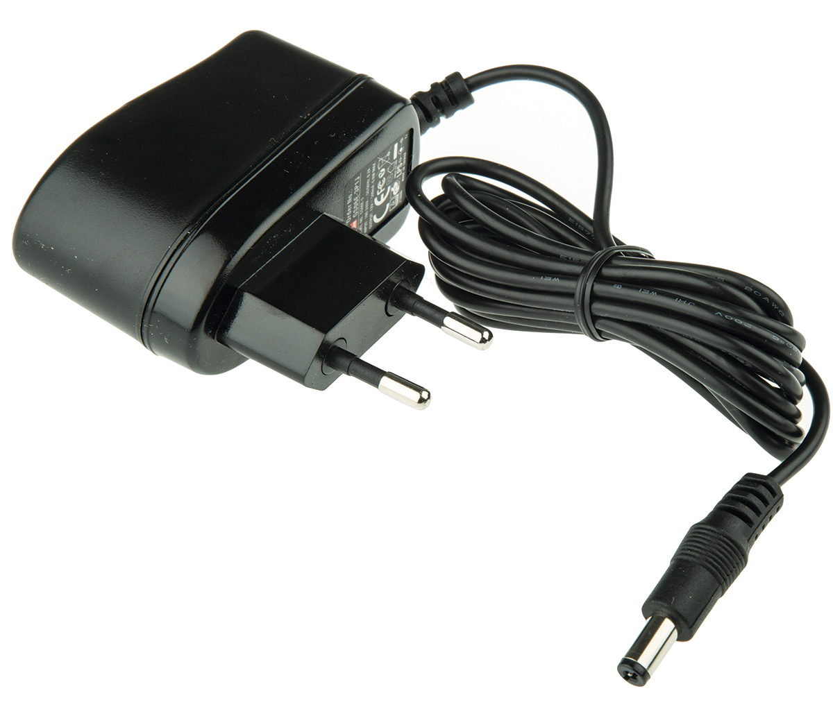 MEAN WELL 6W Plug-In AC/DC Adapter 12V dc Output, 500mA Output