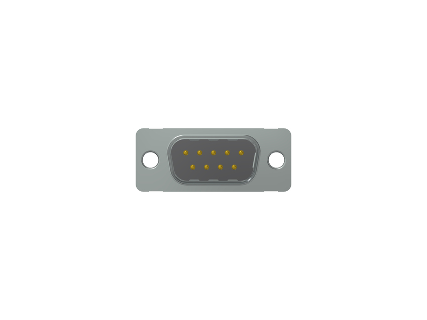 CONEC 9 Way Straight Through Hole D-Sub Connector, with Mounting Hole