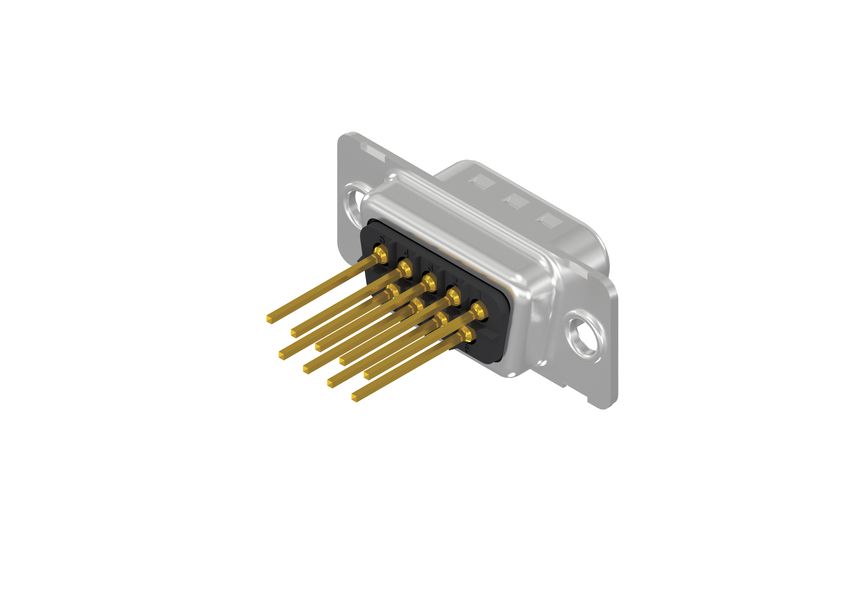 CONEC 163A111 9 Way Straight Through Hole D-Sub Connector Male