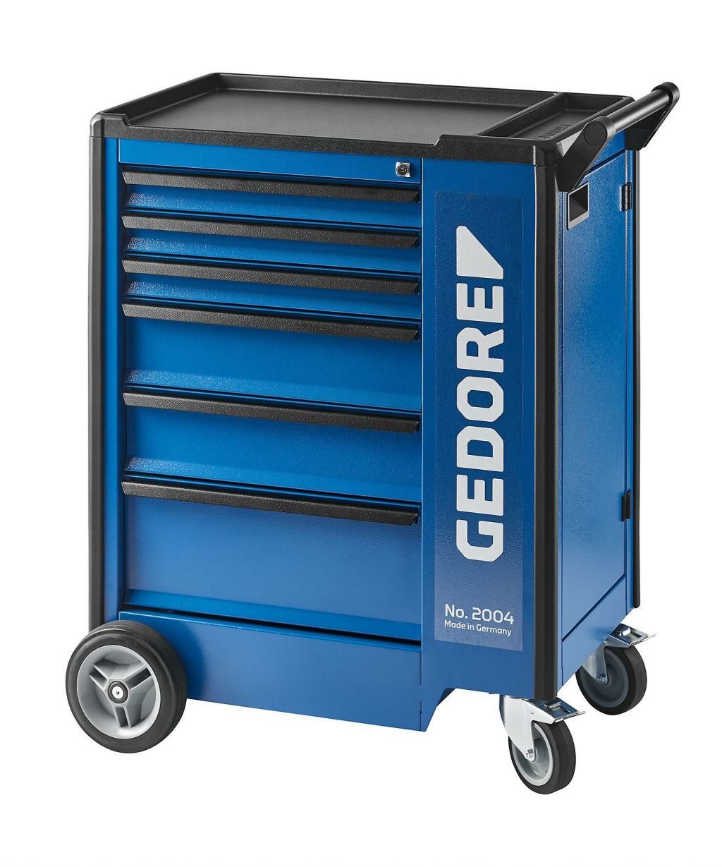 Gedore 6 Drawer Wheeled Tool Trolley, Sheet Metal