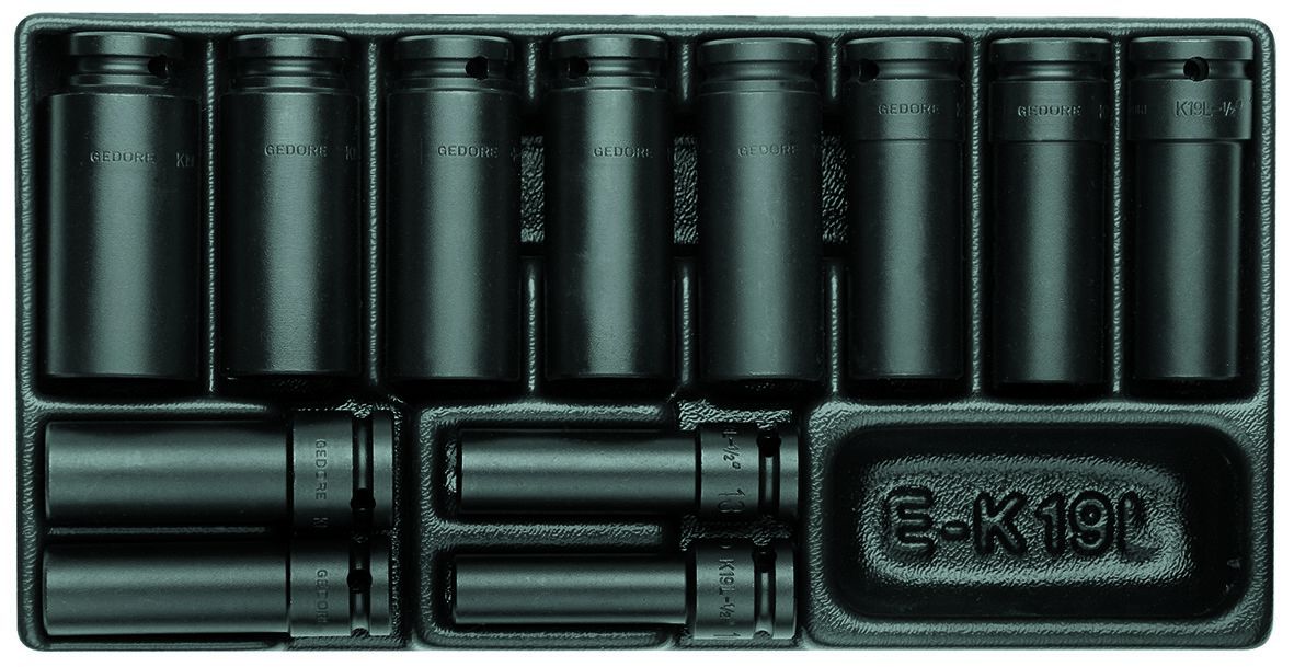Gedore 12-Piece 1/2 in Standard Impact Socket Socket Set