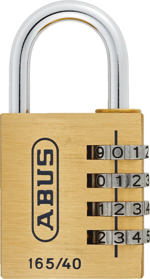 ABUS Combination Padlock Brass Combination Padlock, 6 mm Shackle