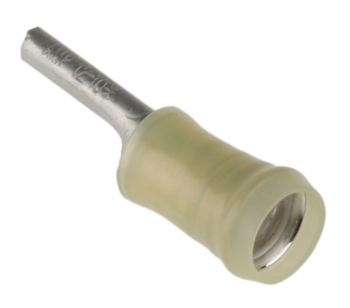 TE Connectivity, PIDG Insulated, Tin Crimp Pin Connector, 12 AWG to 10 AWG, 2.6 mm Pin Diameter, Yellow
