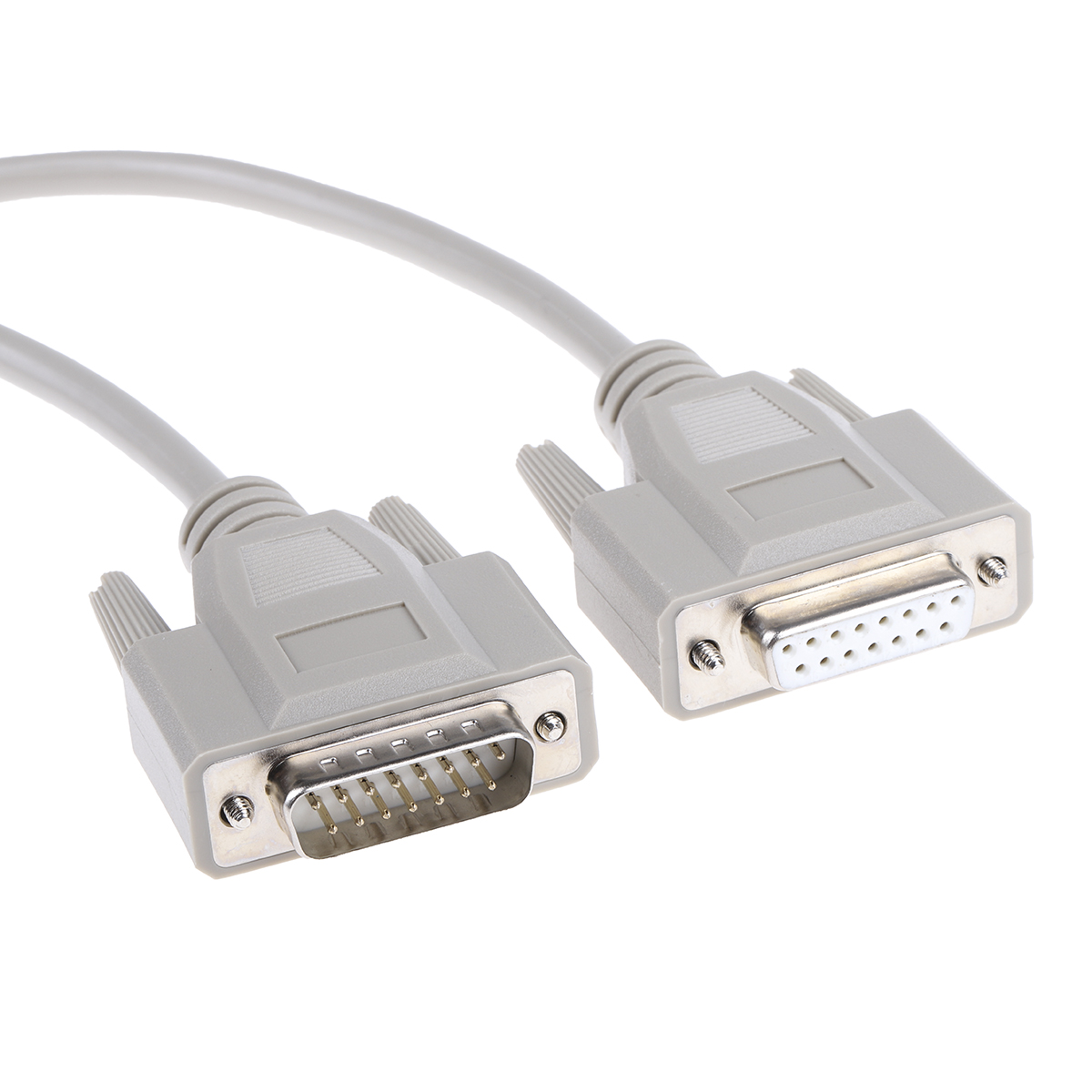 1656275 Phoenix Contact Male D-Sub 15-Pin to Female DB15 Serial Cable, 2 m Polyvinyl Chloride, VS-15-DSUB-20-LI-2.0 Series