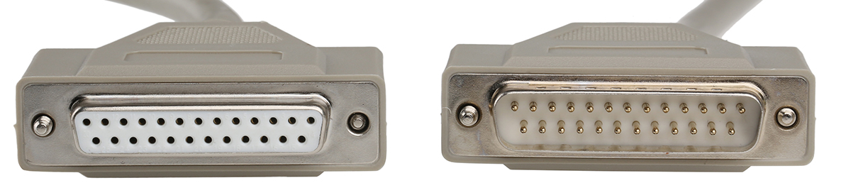 1656314 Phoenix Contact Male D-Sub 25-Pin to Female DB25 Serial Cable, 5 m Polyvinyl Chloride, VS-25-DSUB-20-LI-5.0 Series