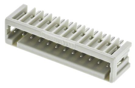 Wago 733-142, MCS, 2.5mm Pitch, 12 Way, 1 Row, Right Angle PCB Terminal Block Header, Through Hole