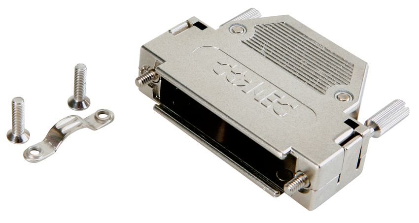 CONEC 165X1 Series ABS Horizontal D-Sub Backshell, 25 Way