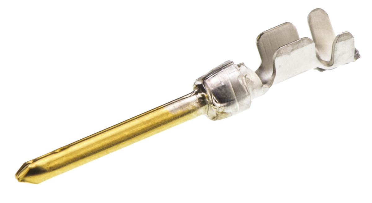 TE Connectivity, AMPLIMITE HD-20 Series, size 20 Male Crimp D-Sub Connector Contact, Gold Pin 20 AWG
