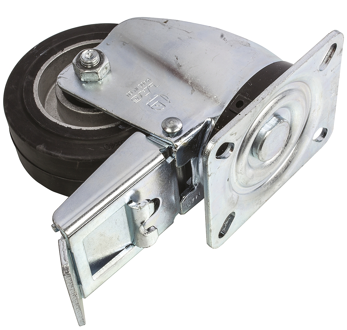 LAG Braked Swivel Castor, 150 kg Capacity, 100 mm Wheel