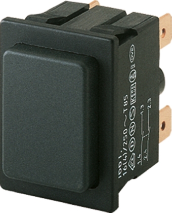 Marquardt Push Button Switch, Momentary, Panel, 22.2 x 30.4 mm Cutout, DPDT, IP40 250 V ac