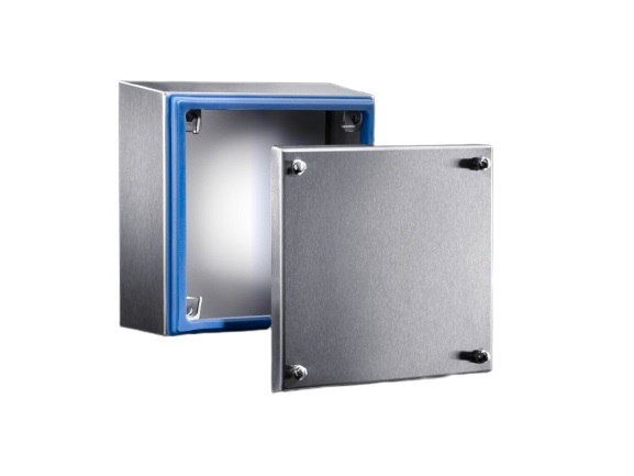 1670600 Rittal HD Series Stainless Steel Terminal Box, IP66, IPX9, 150 mm x 150 mm x 80 mm