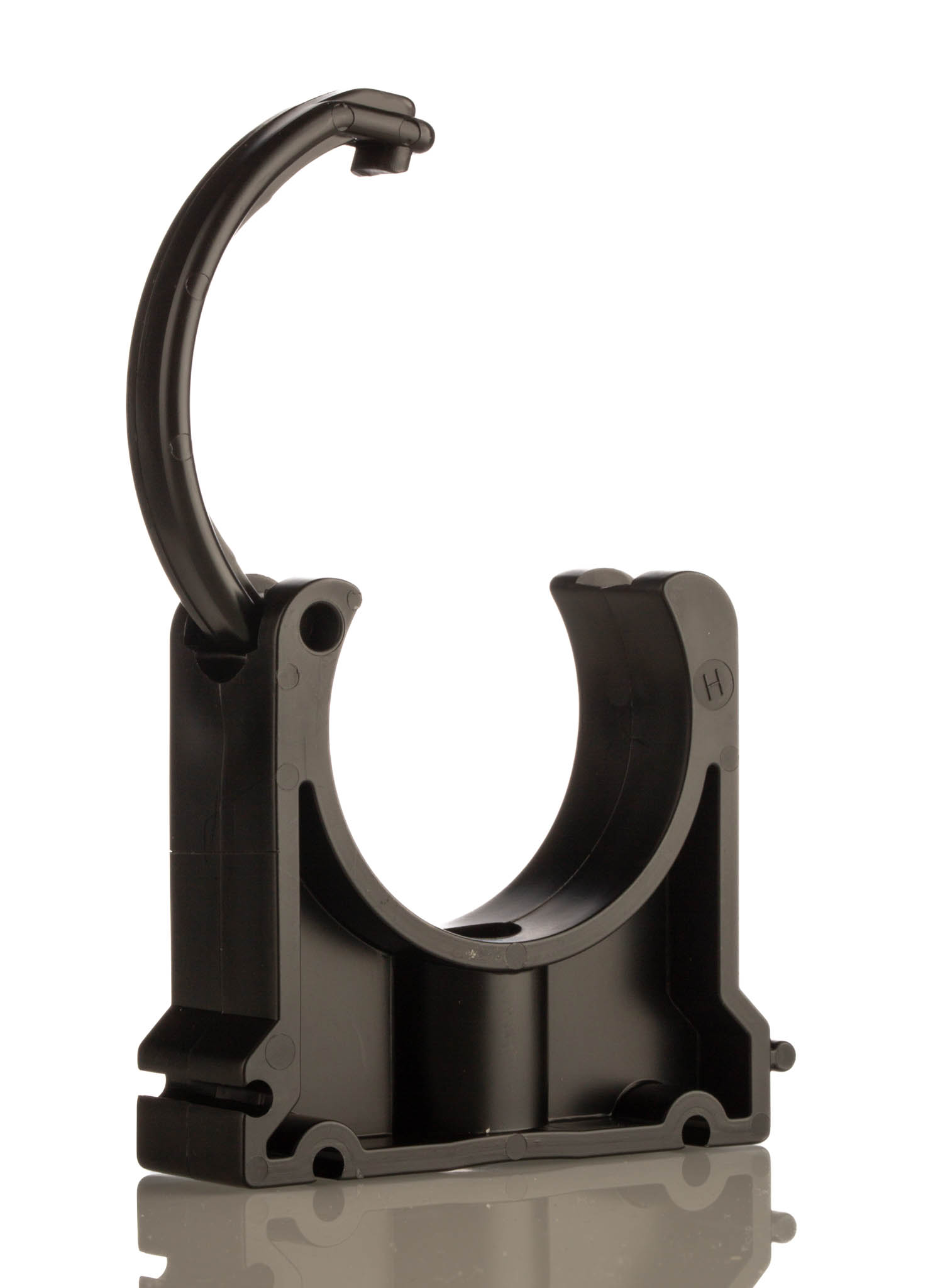 Georg Fischer Galvanised Polypropylene Black Pipe Clamp, 0.28 in