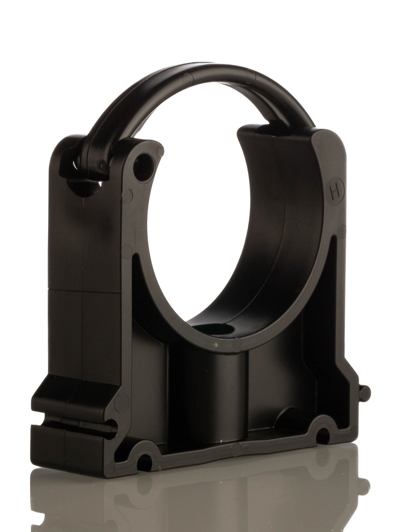 167061040 Georg Fischer Galvanised Polypropylene Black Pipe Clamp, 0.28 in