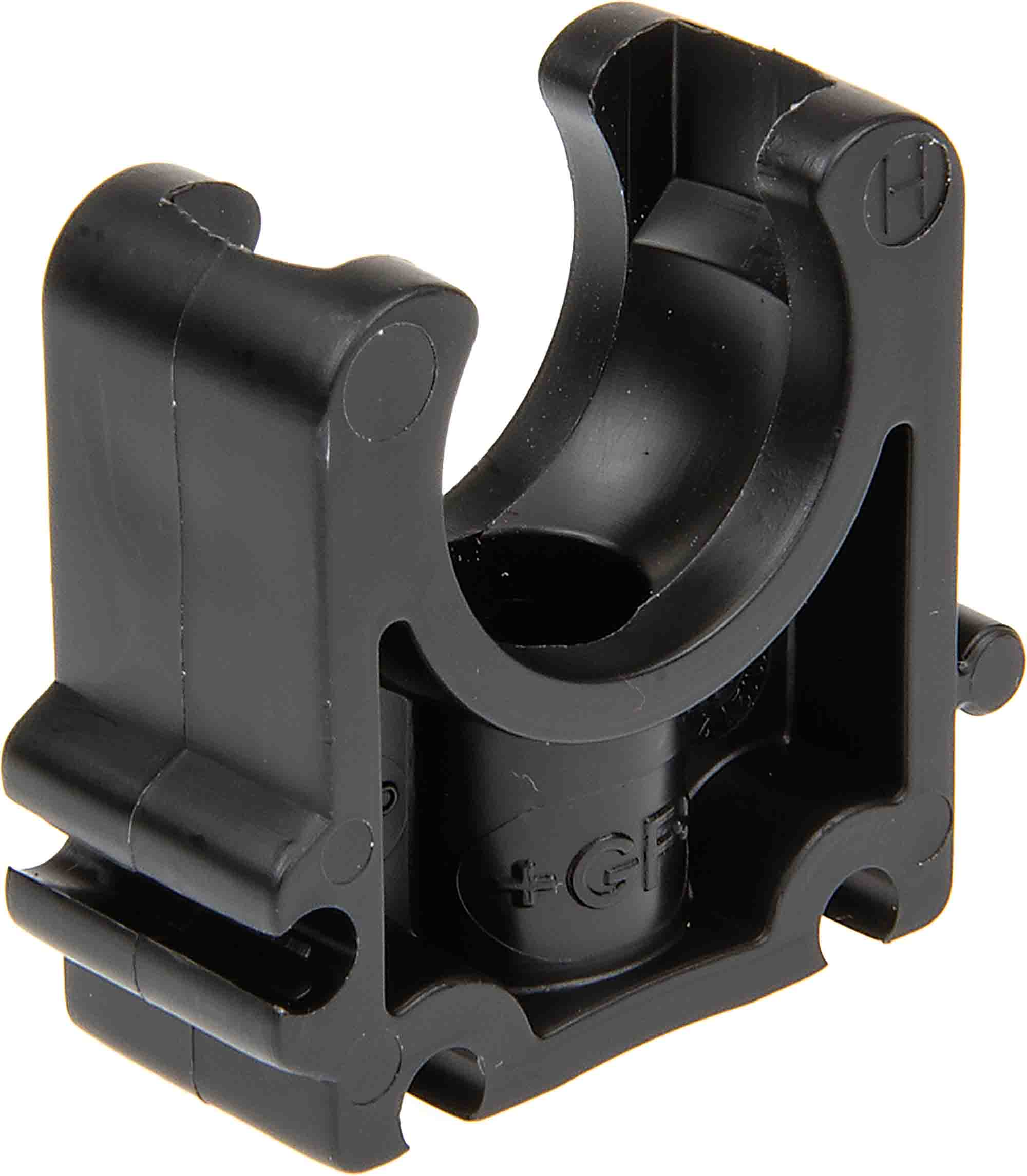 Georg Fischer Galvanised Polypropylene Black Pipe Clamp, 0.35 in