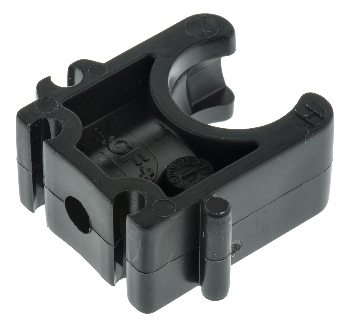 Georg Fischer Galvanised Polypropylene Black Saddle Clamp, 6 mm