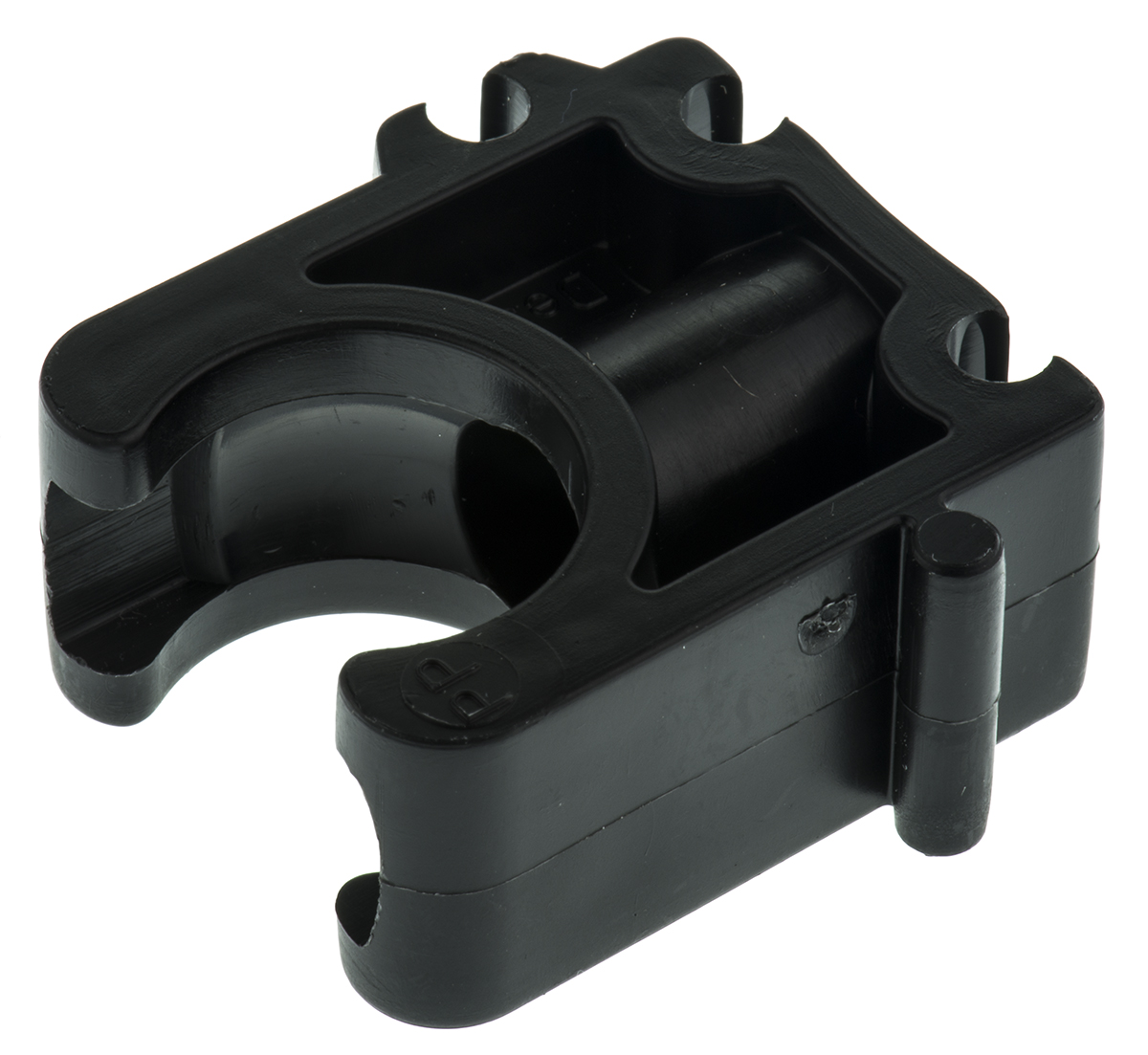 167061085 Georg Fischer Galvanised Polypropylene Black Saddle Clamp, 6 mm