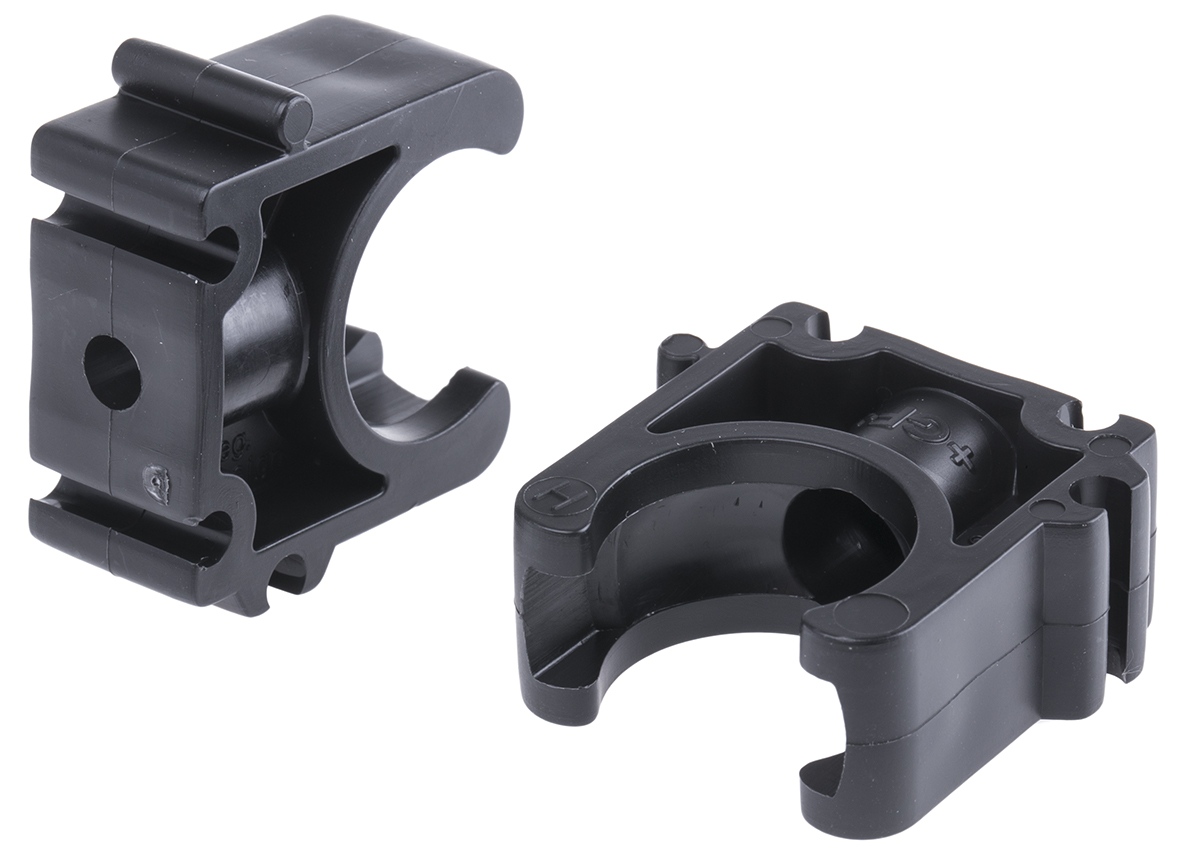 Georg Fischer Galvanised Polypropylene Black Saddle Clamp, 6 mm