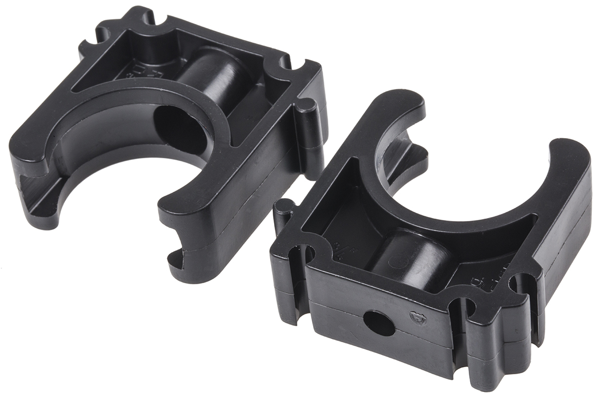 Georg Fischer Galvanised Polypropylene Black Saddle Clamp, 6 mm