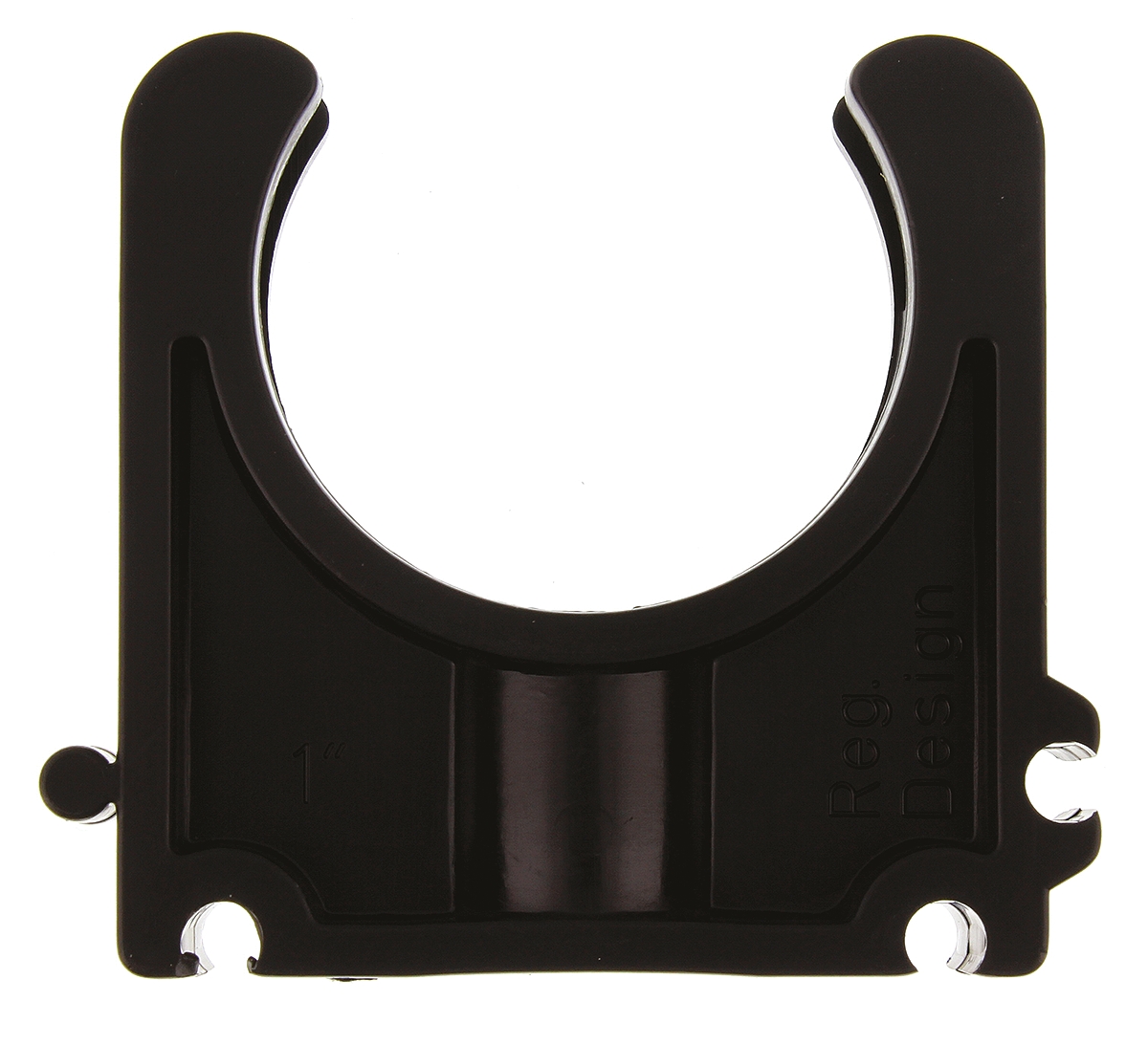 167061088 Georg Fischer Galvanised Polypropylene Black Saddle Clamp, 6 mm