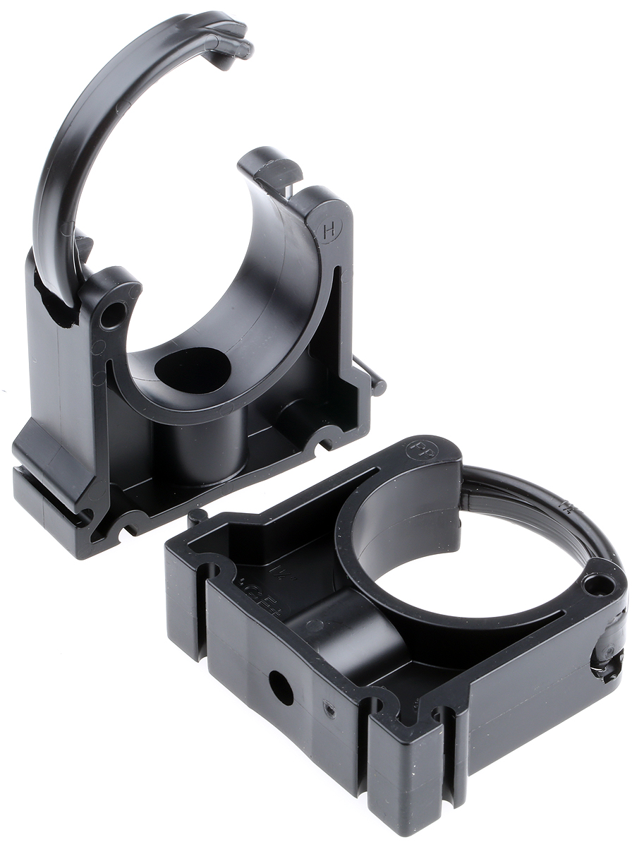 Georg Fischer Galvanised Polypropylene Black Saddle Clamp, 7 mm