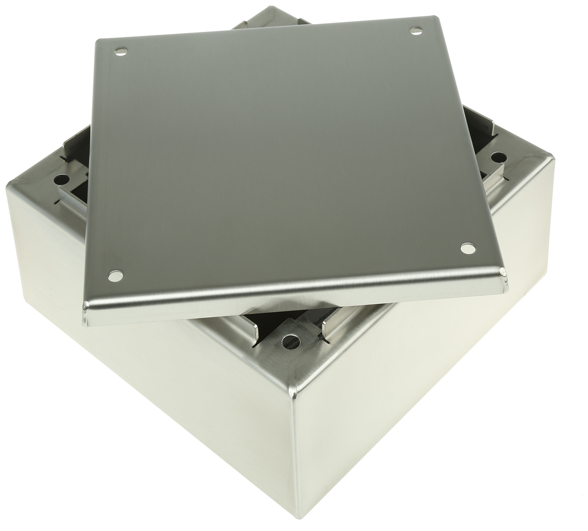 1672600 Rittal HD Series Stainless Steel Terminal Box, IPX9, IP66, 200 mm x 200 mm x 120 mm