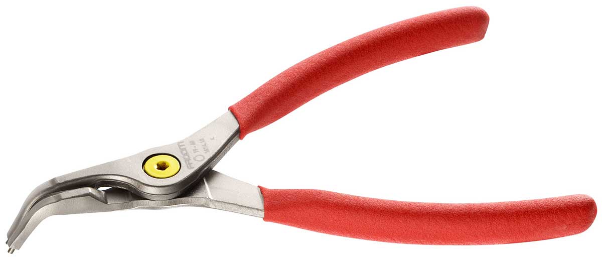 Facom 1-Piece Circlip Plier, 175mm Overall Bent Nose ESD Safe