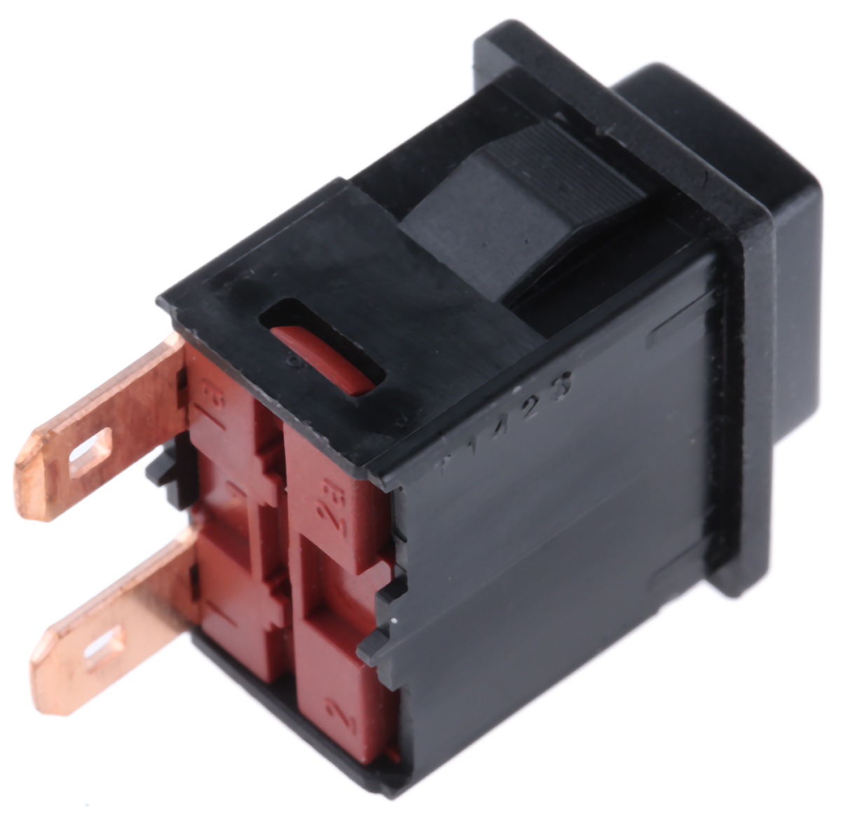 16831201 Marquardt Push Button Switch, Momentary, Panel, 12.9 x 19.8 mm Cutout, SPST, IP40 250 V ac