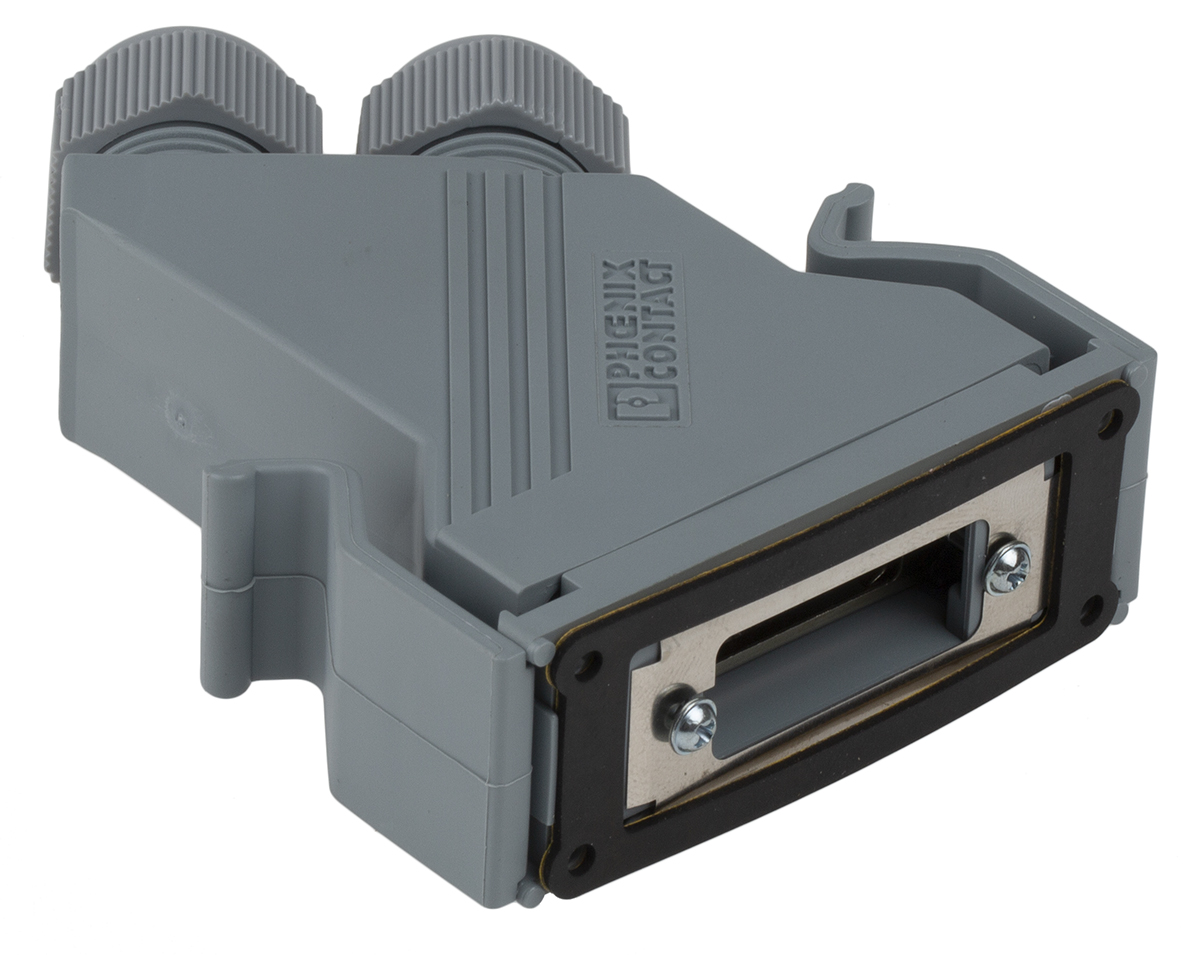 Phoenix Contact VS-15-SET-EMV Series Polyamide 45° D-Sub Backshell, 15 Way