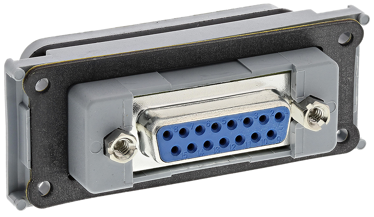 1689718 Phoenix Contact D-Sub Adapter 15-Way D-Sub to Female Female 15 Way D-Sub Female Female