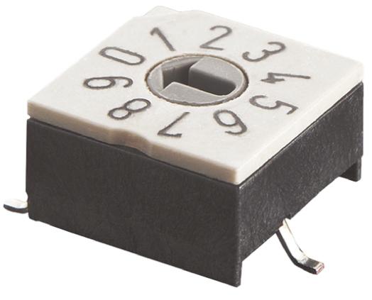 APEM 10 Way Surface Mount DIP Switch SPST, Rotary Flush Actuator