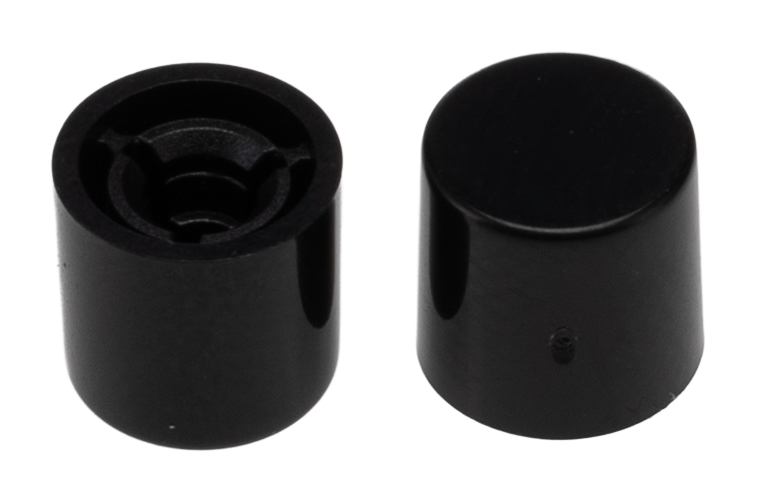 RS PRO Black Push Button Cap for Use with 7.34676673467827E+27