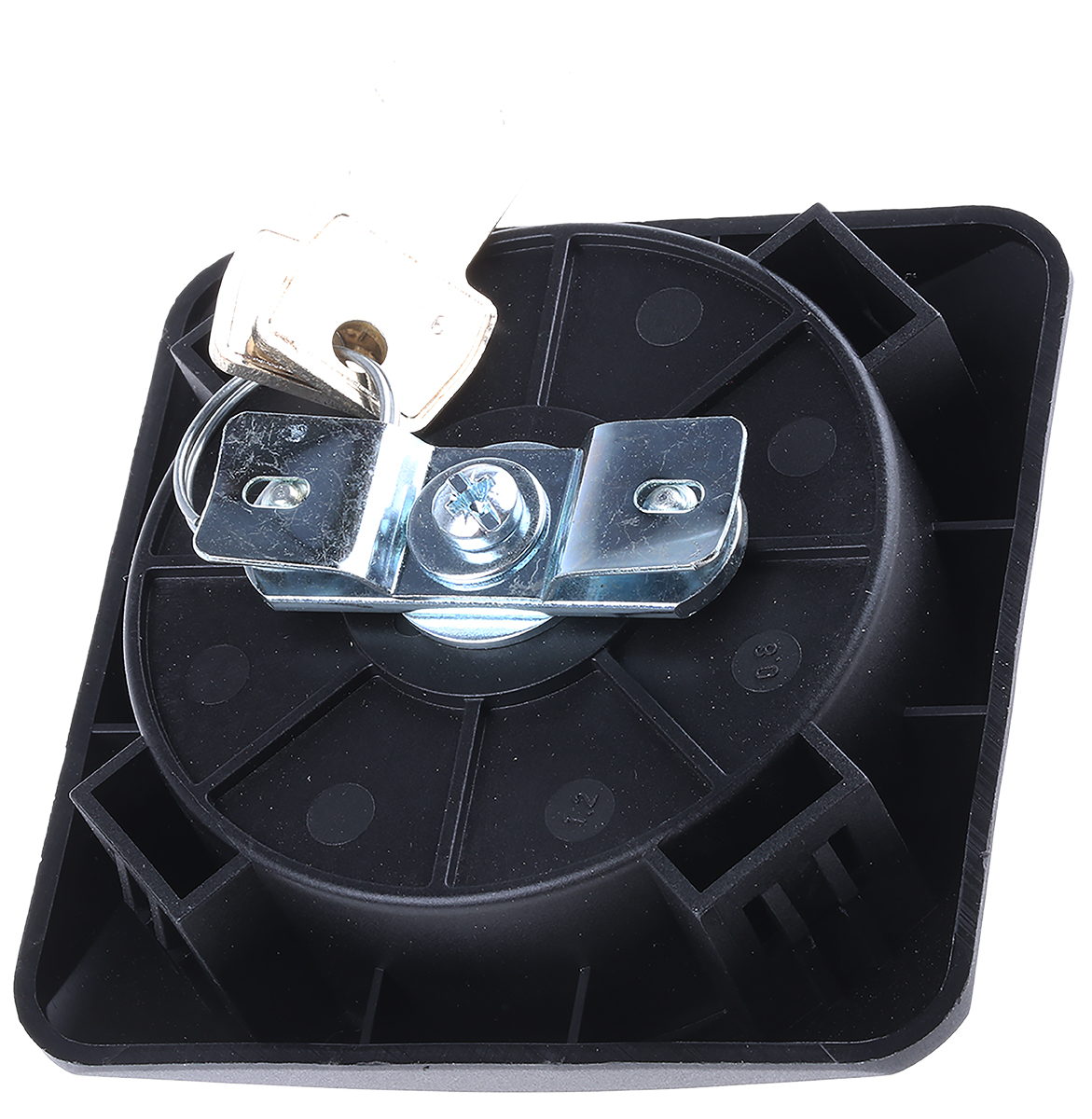 1691082 Euro-Locks a Lowe & Fletcher group Company Black Metal, Plastic Locking Handle, Flush