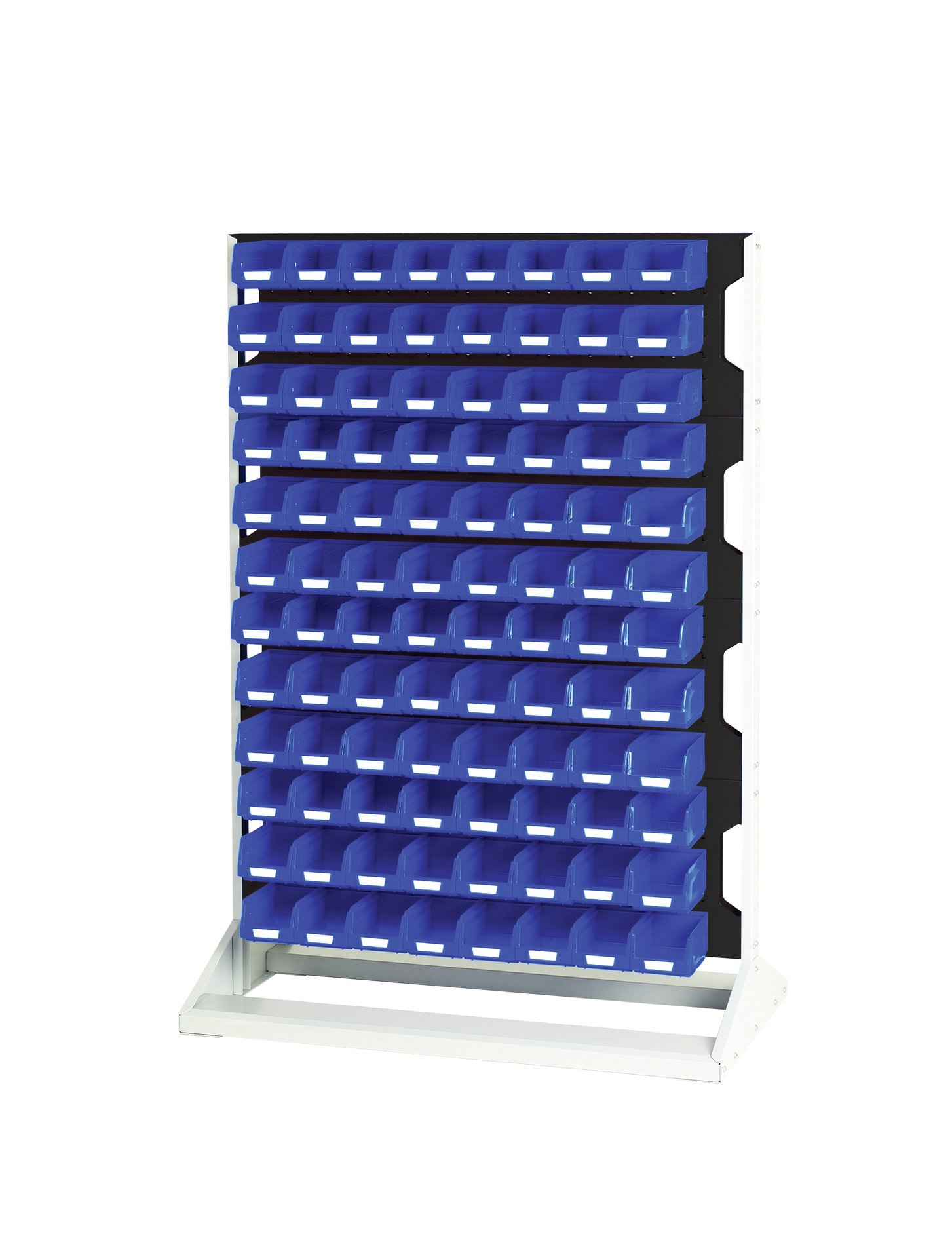 Bott Steel Louvre Panel Storage Unit, 550 mm x 1000 mm x 1450 mm, Anthracite