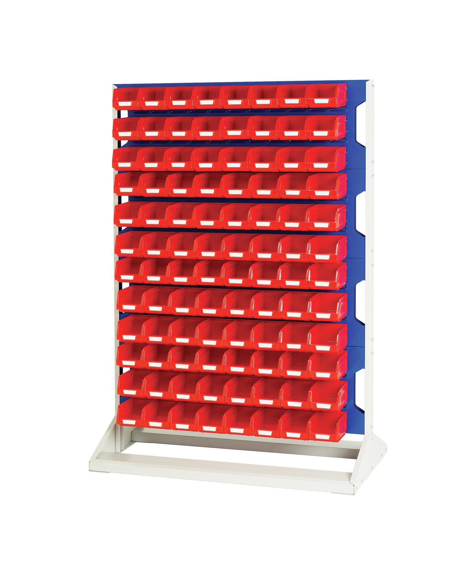Bott Steel Louvre Panel Storage Unit, 550 mm x 1000 mm x 1450 mm, Blue