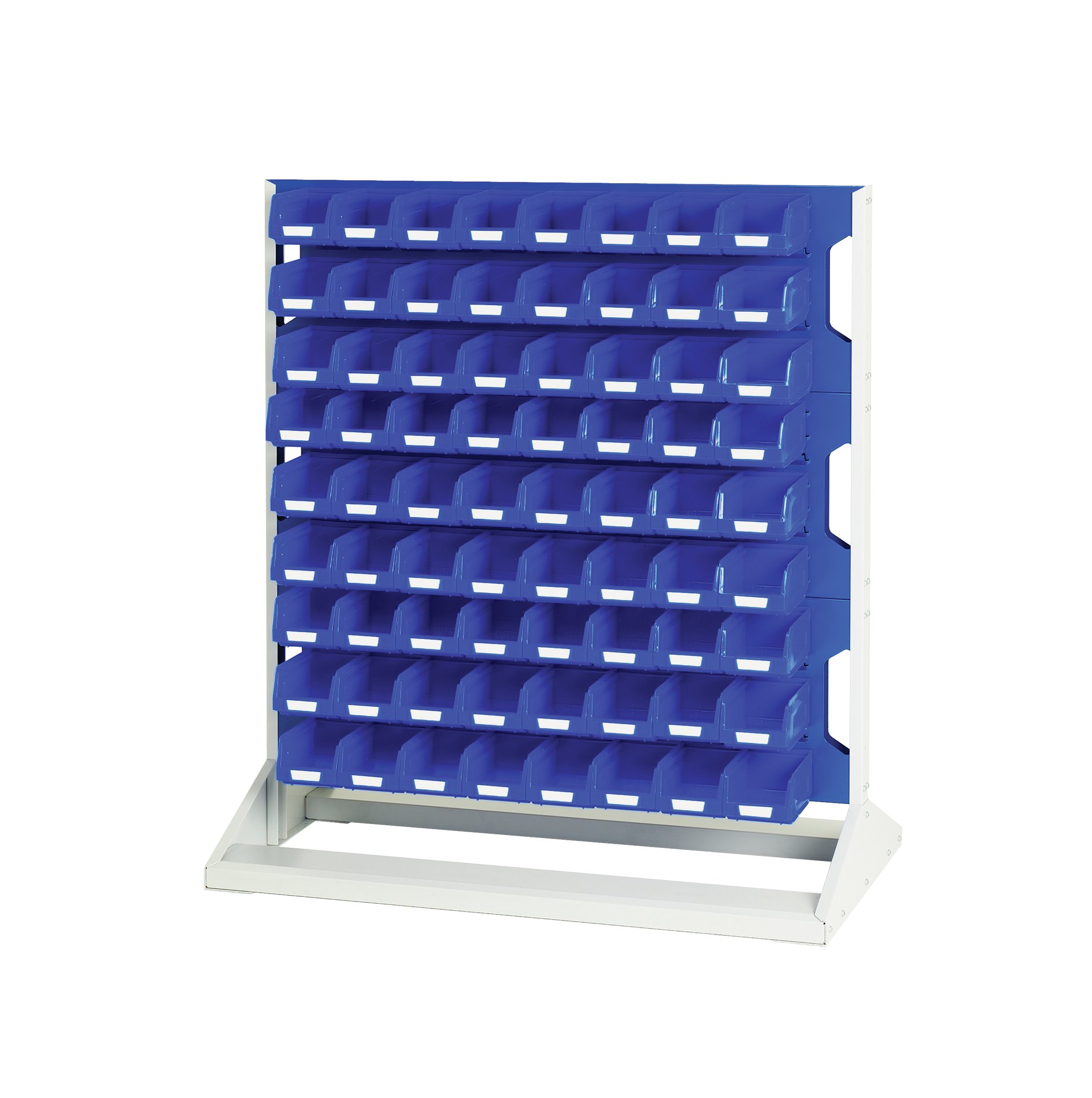 Bott Steel Louvre Panel Storage Unit, 550 mm x 1000 mm x 1125 mm, Blue