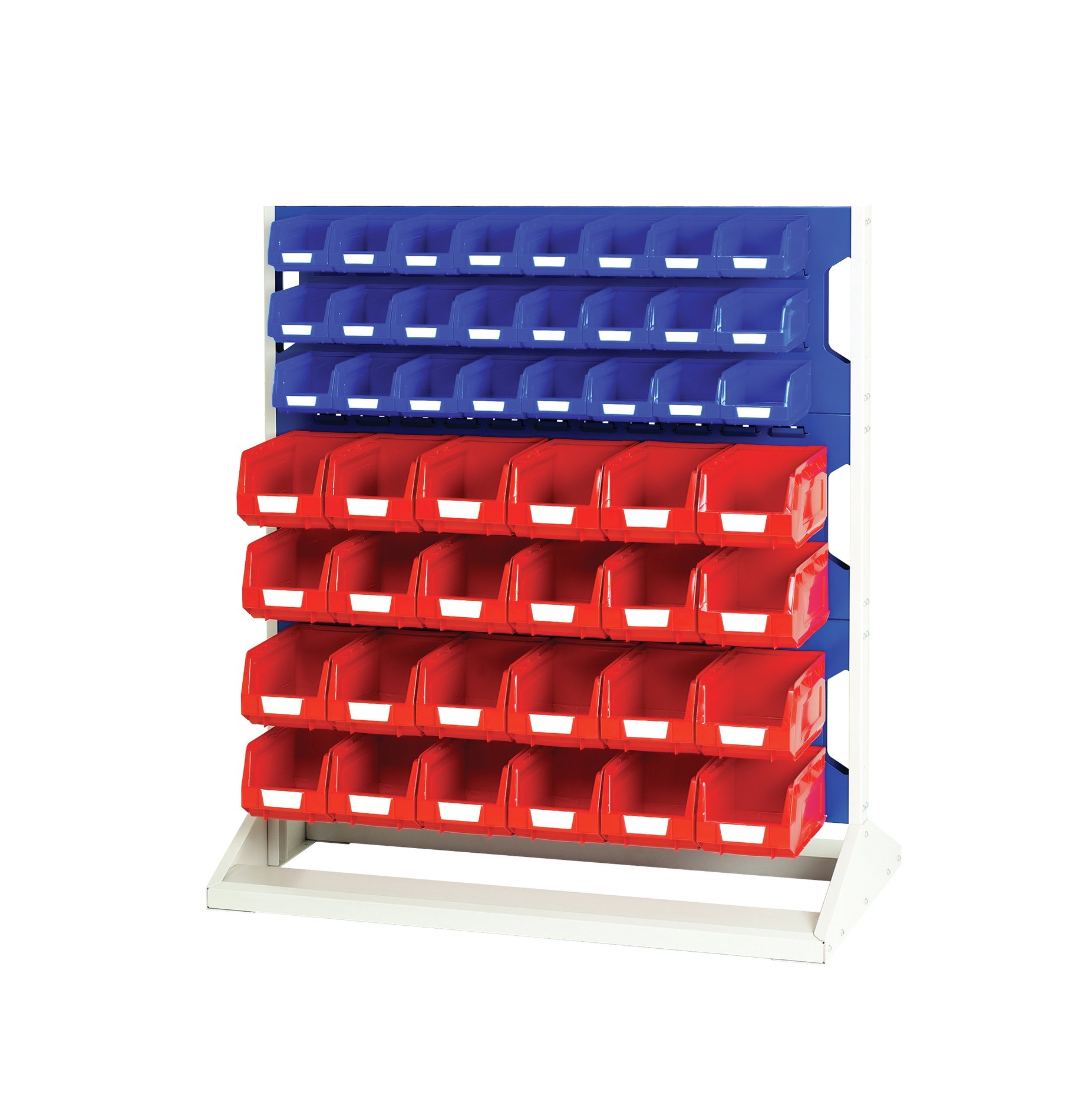 Bott Steel Louvre Panel Storage Unit, 550 mm x 1000 mm x 1125 mm, Blue
