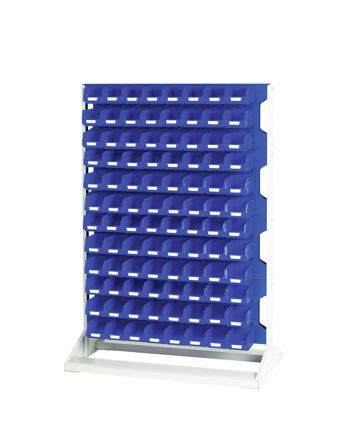 Bott Steel Louvre Panel Storage Unit, 550 mm x 1000 mm x 1450 mm, Blue
