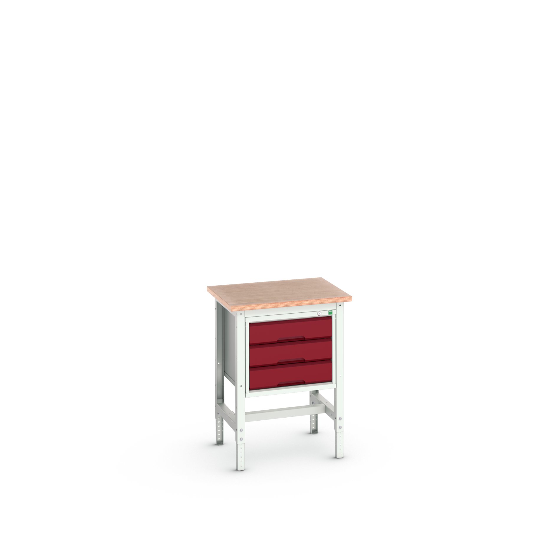 Bott Steel Workbench, 200kg Max Load Adjustable Height, 930 mm x 600mm x 700 mm