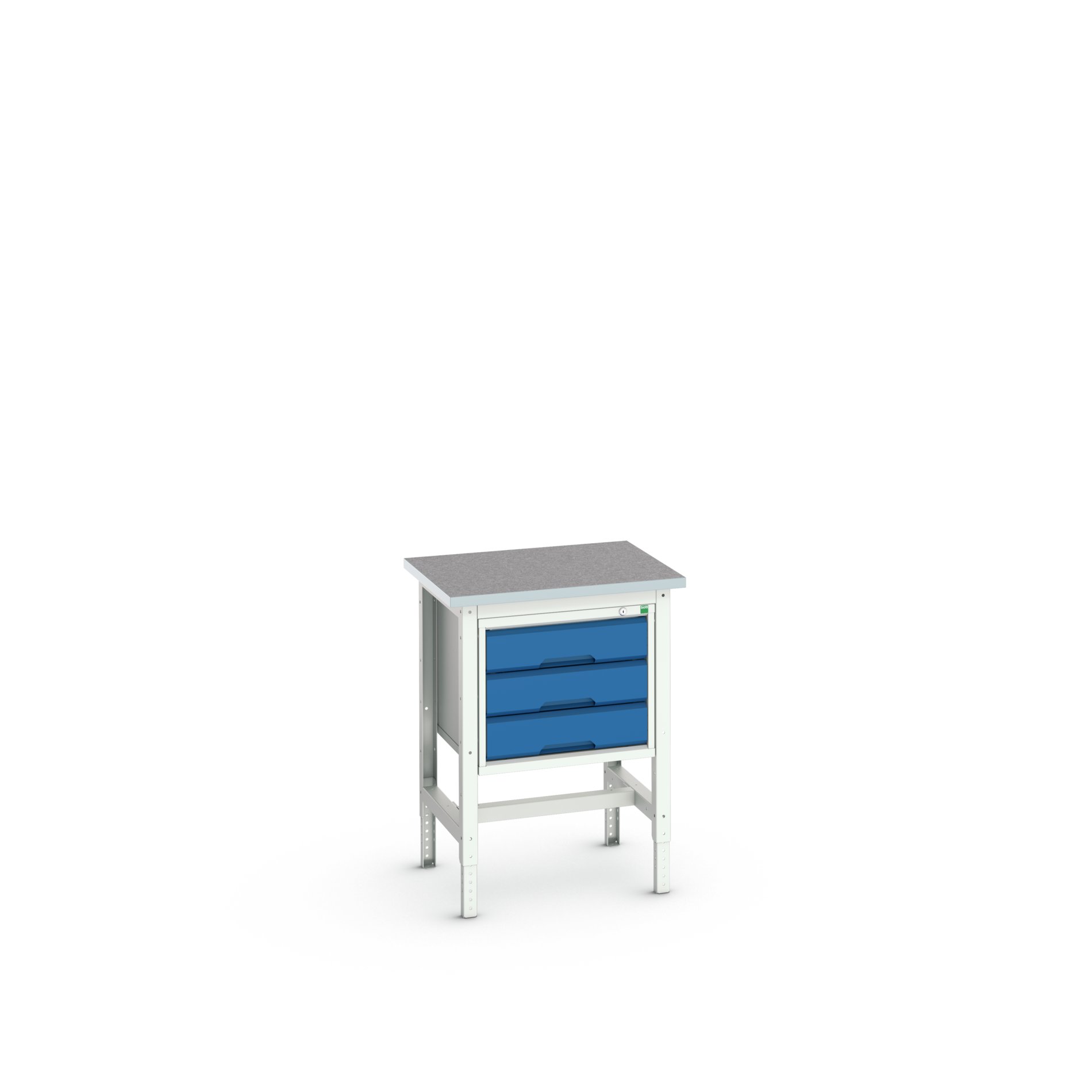 Bott Steel Workbench, 200kg Max Load Adjustable Height, 930 mm x 600mm x 700 mm