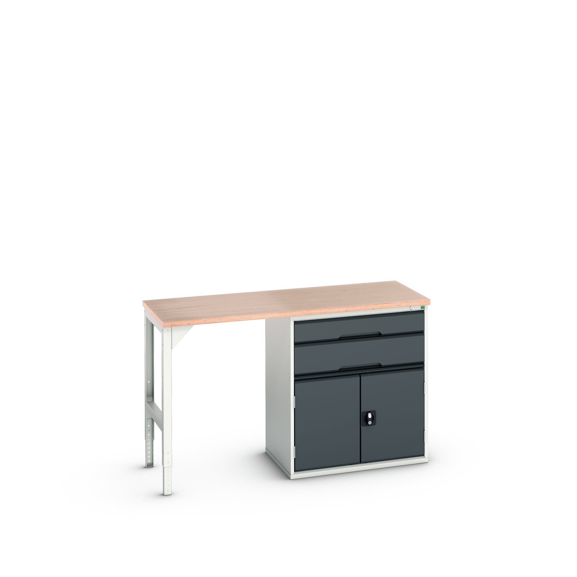 Bott Steel Workbench, 300kg Max Load Adjustable Height, 930 mm x 600mm x 1500 mm