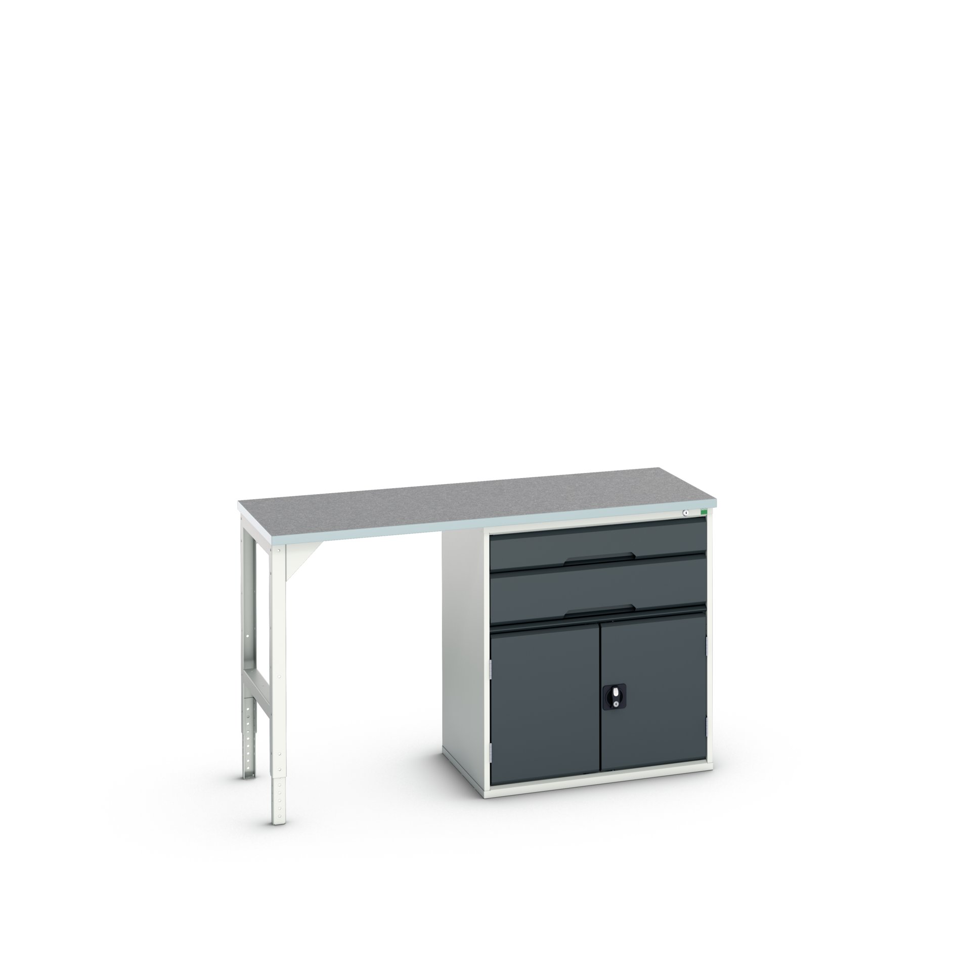Bott Steel Workbench, 300kg Max Load Adjustable Height, 930 mm x 600mm x 1500 mm