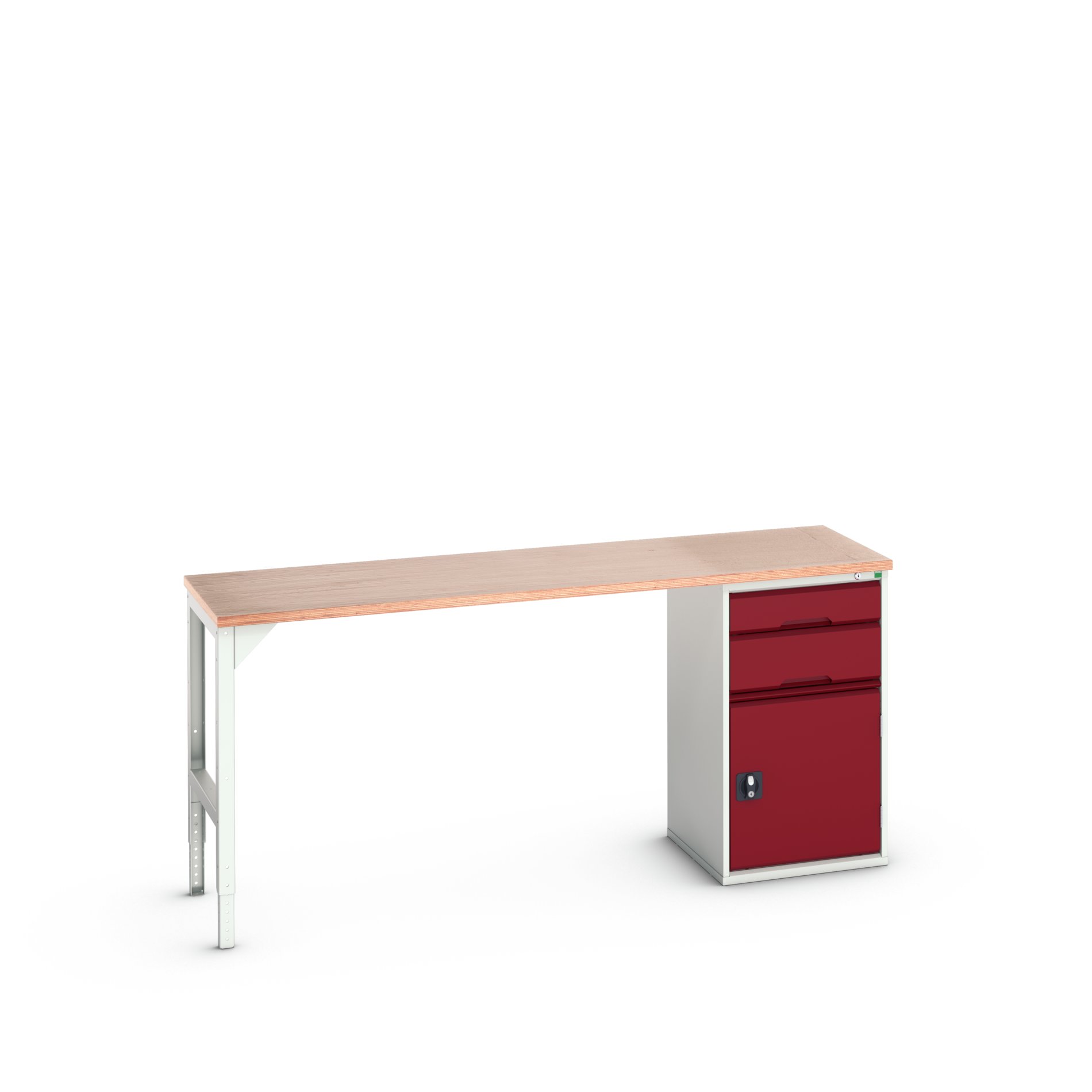 Bott Steel Workbench, 300kg Max Load Adjustable Height, 930 mm x 600mm x 2000 mm