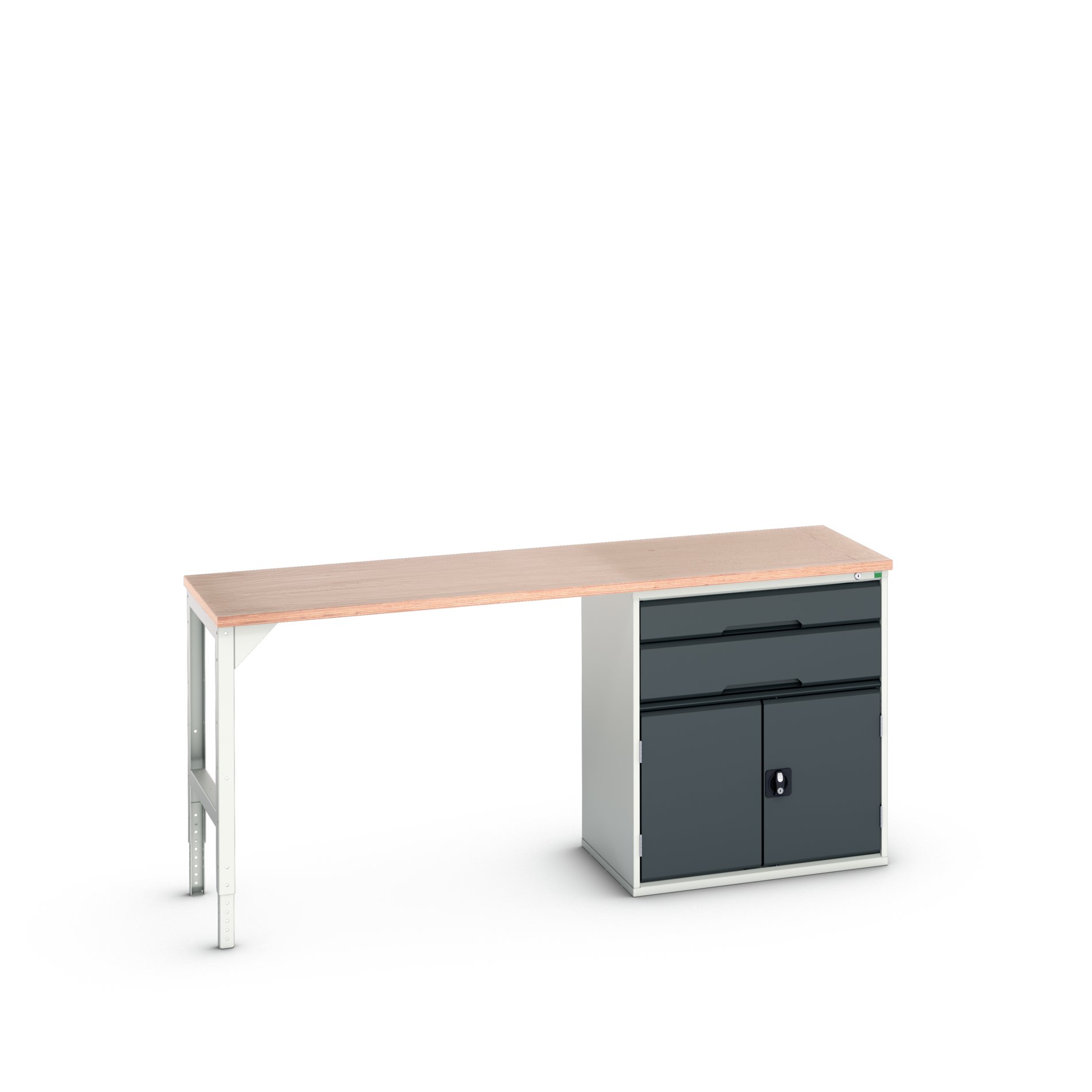 Bott Steel Workbench, 300kg Max Load Adjustable Height, 930 mm x 600mm x 2000 mm