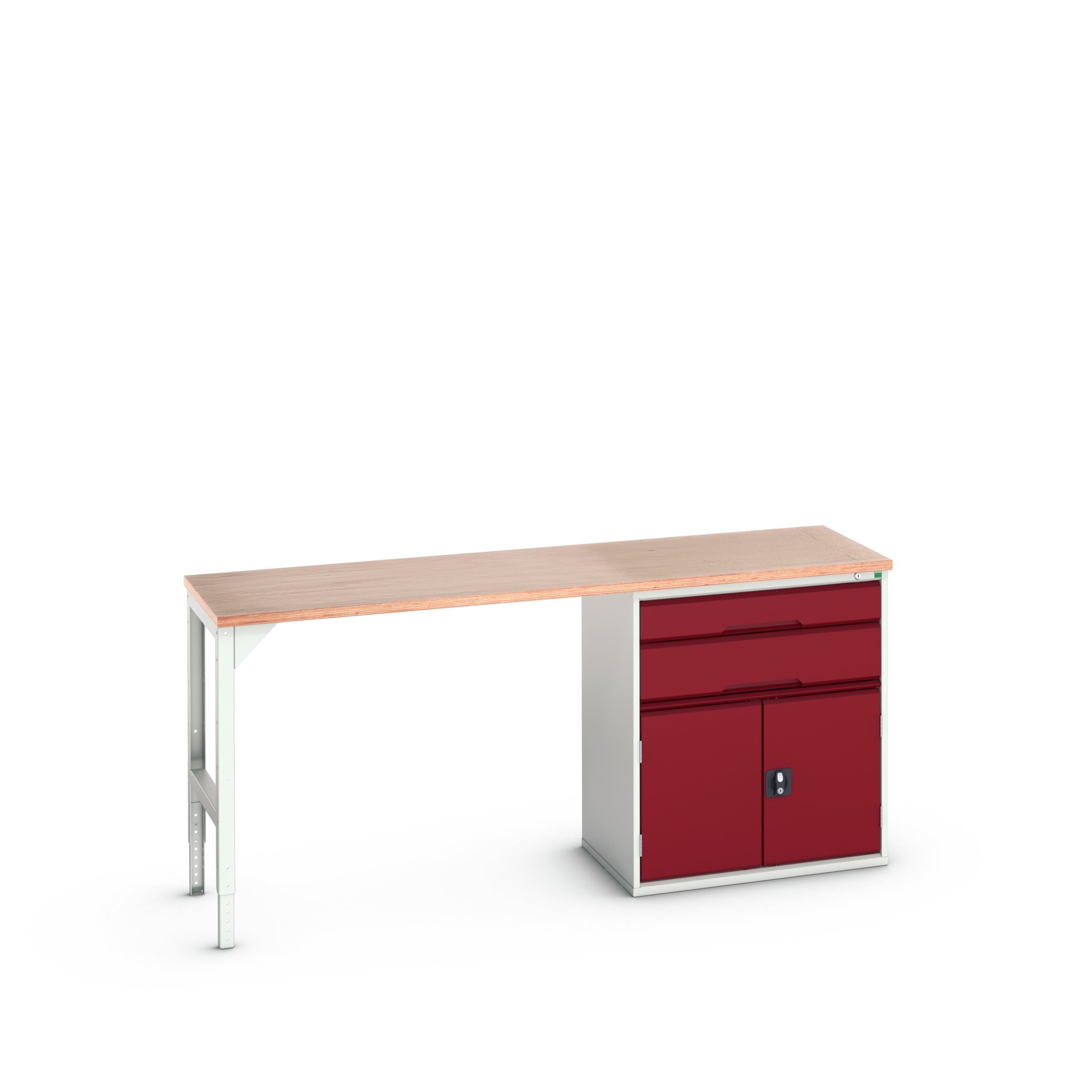 Bott Steel Workbench, 300kg Max Load Adjustable Height, 930 mm x 600mm x 2000 mm
