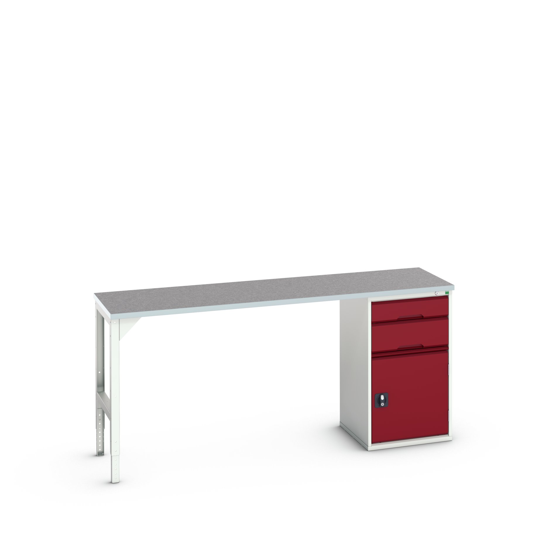 Bott Steel Workbench, 300kg Max Load Adjustable Height, 930 mm x 600mm x 2000 mm