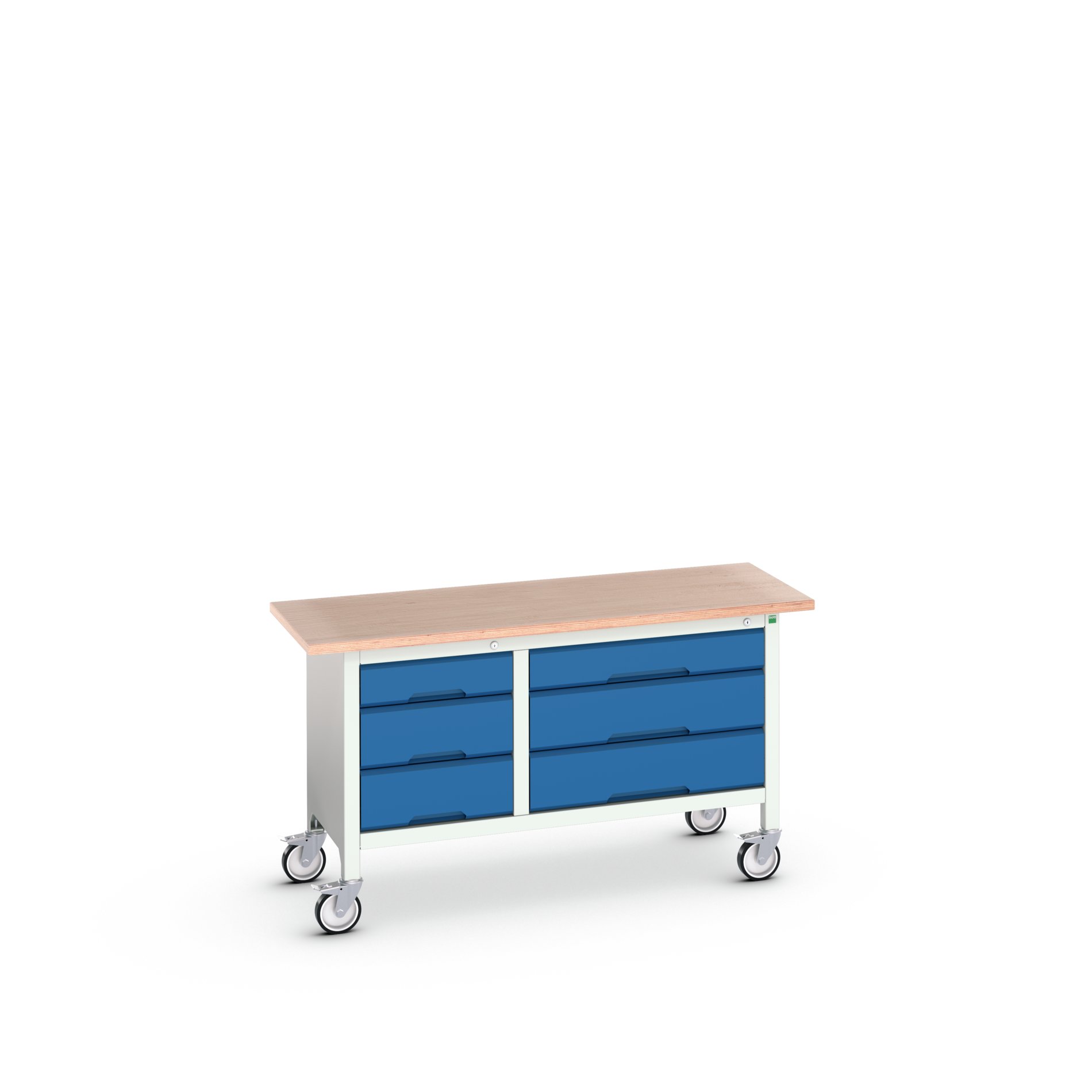 Bott, 6 Drawer Sheet Steel Floor Standing Storage Cabinet 830 mm 1500mm, 600 mm