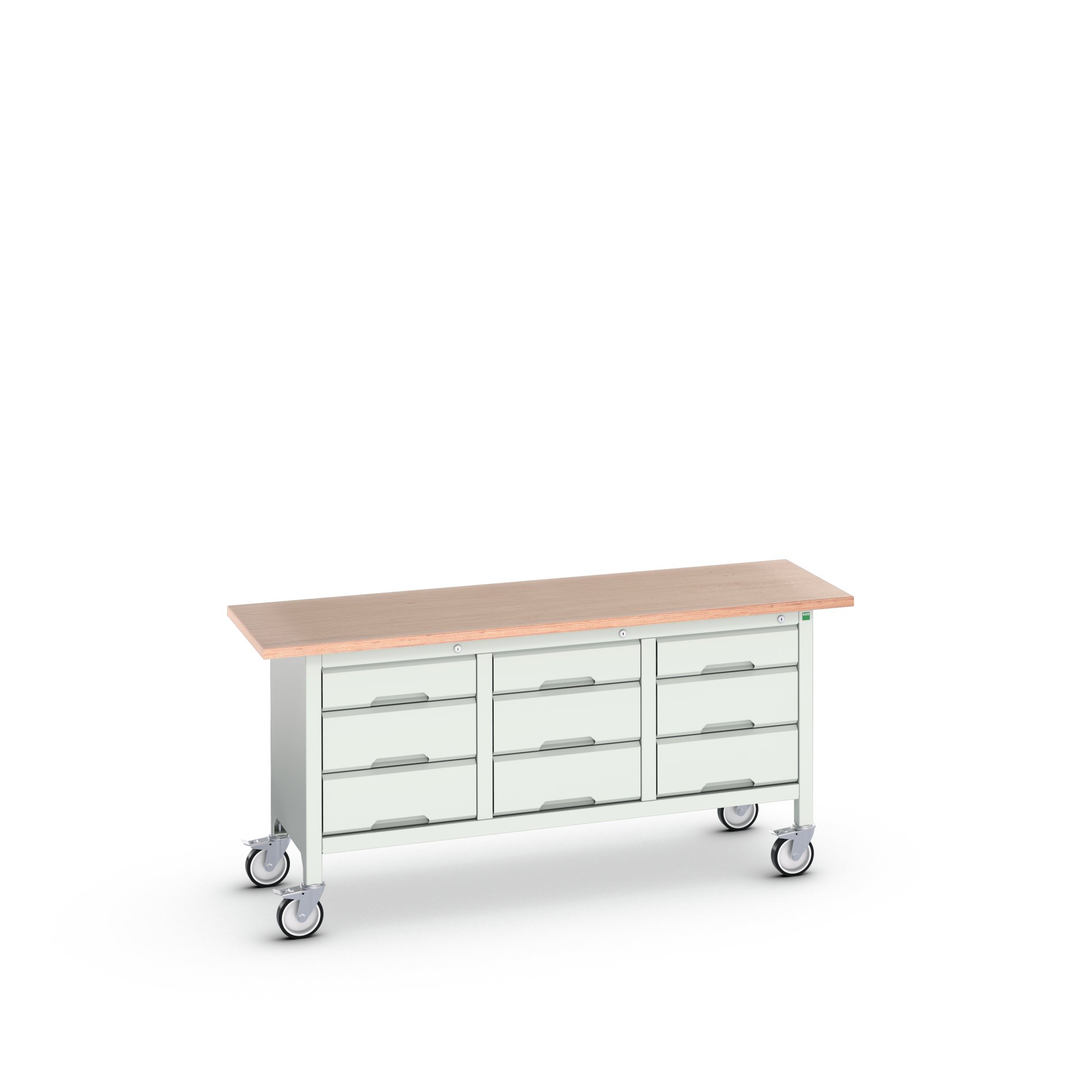 Bott, 9 Drawer Sheet Steel Floor Standing Storage Cabinet 830 mm 1750mm, 600 mm